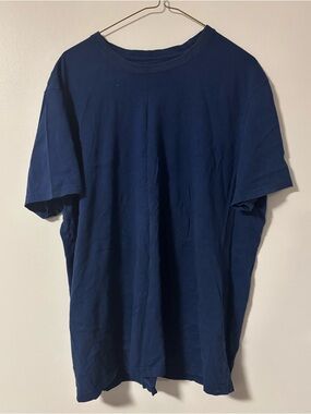 Mens Short Sleeve Regular Fit Navy Dark Blue George Cotton T-shirt Size 2XL